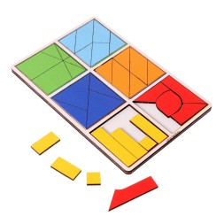 Квадраты Никитина 3 уровень, 6 квадратов, Лесная мастерская