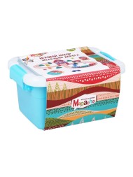 Деревянная Железная дорога: 17 эл. дор., дл. полотна 128 см, паровоз+2 вагона, 2 машинки, 2 здания, 11 эл. декора. Mapacha