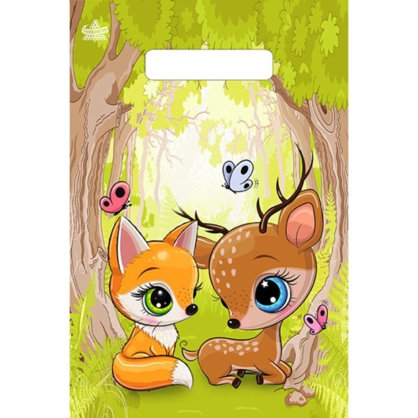 Пакет &quot;Волшебный лес&quot;, полиэтиленовый, с вырубной ручкой, 20 х 30 см, 30 мкм