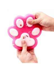 Сквиш антистресс - игрушка «Кошачья лапка» таба-лапка, 13 см, с блёстками