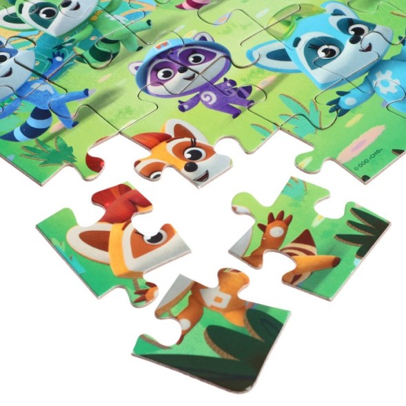 Подарочный набор 6 в 1 «Енотки»: лото, домино, мемо, 2 пазла 25 элементов, мозаика