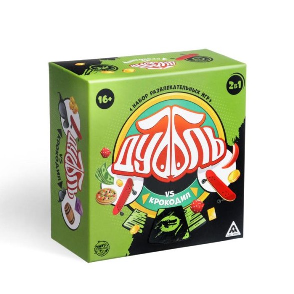 Набор развлекательных игр «Дуббль vs Крокодил» 2 в 1