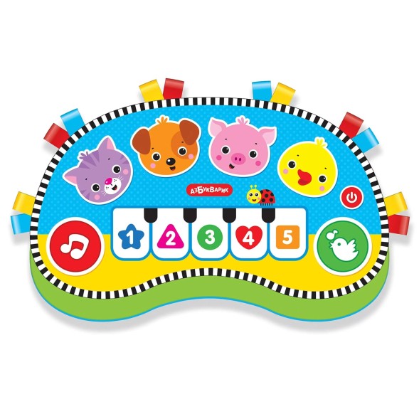Пианино Азбукварик Веселые зверята