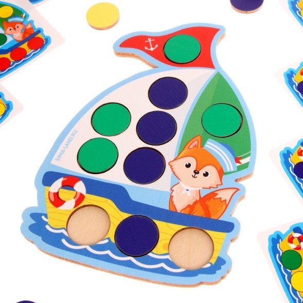 Мозаика с карточками «Лисёнок»