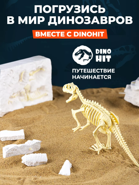 Раскопки для детей Скелет Динозавра Тираннозавр