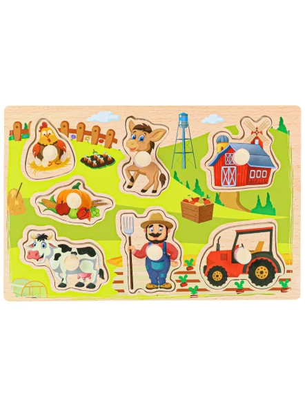 Деревянная рамка-вкладыш Моя ферма