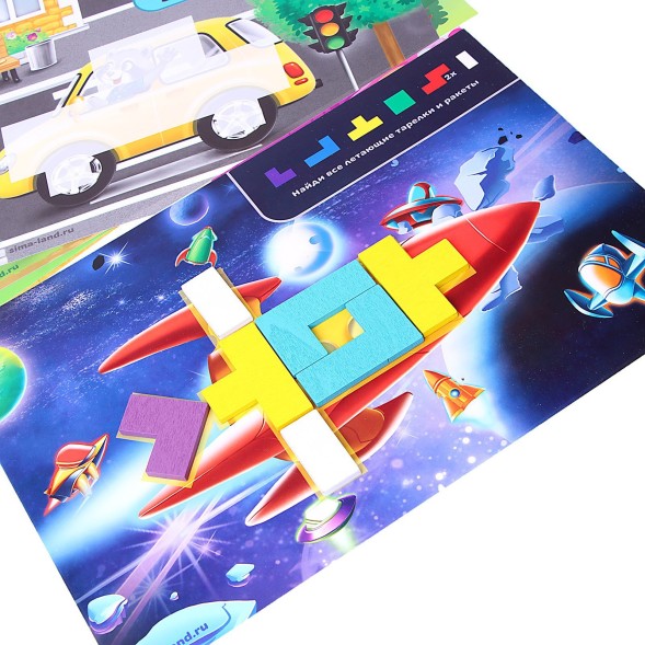 Головоломка «Тетрис», с заданиями, Лесная мастерская