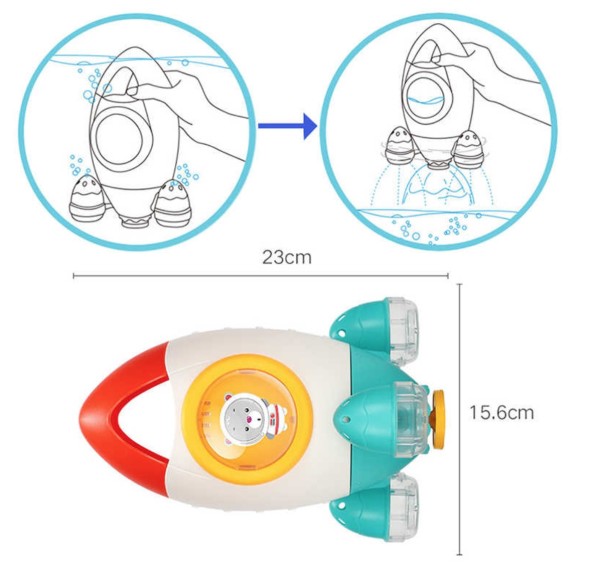 Игрушка для ванны "Ракета"