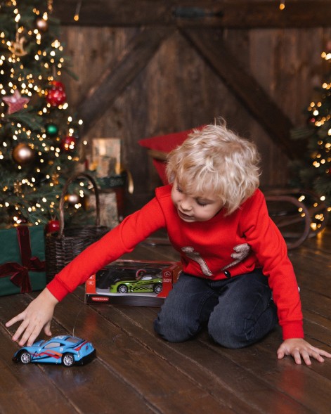 Машинка радиоуправляемая Mobicaro Супер дрифт Неон Синяя