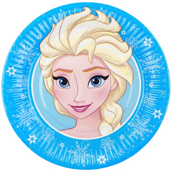 Набор бумажной посуды, на 6 персон &quot;С Днем Рождения&quot;, Холодное сердце