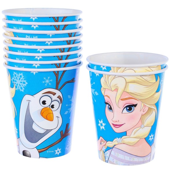 Набор бумажной посуды, на 6 персон &quot;С Днем Рождения&quot;, Холодное сердце