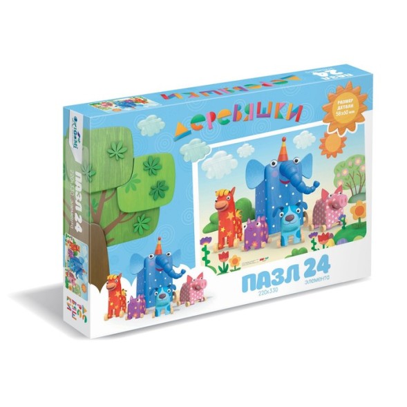 Пазл «Деревяшки. Теплый денек», 24 элементов
