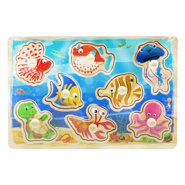 Деревянная рамка-вкладыш Подводный мир