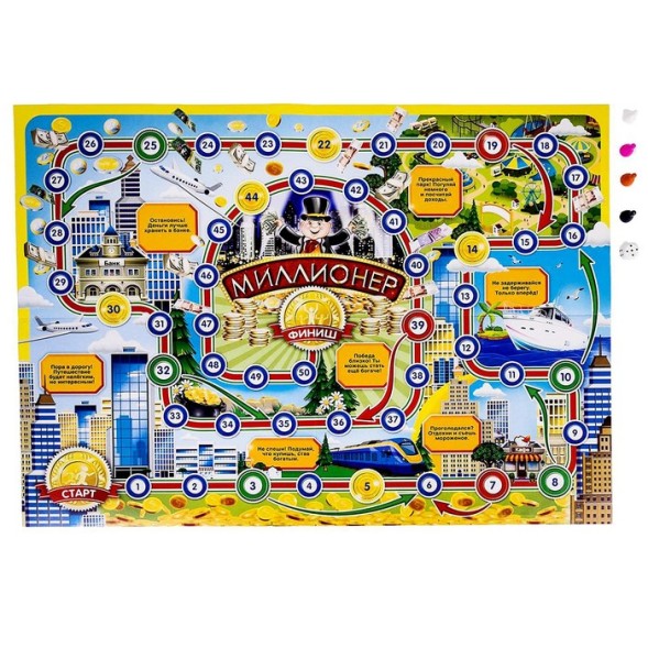 Настольная игра-ходилка «Миллионер для малышей»