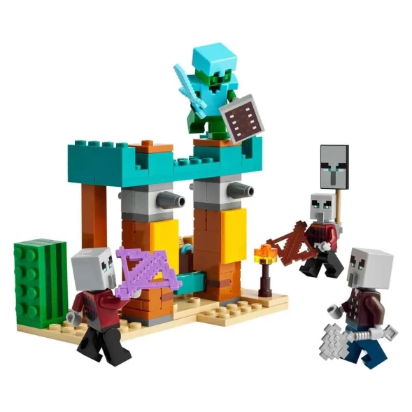 Конструктор LEGO Minecraft Патруль илладжеров в пустыне блочный 21267