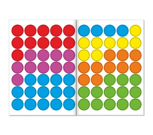 Наклейки кружочки «Весёлые истории», 16 стр.