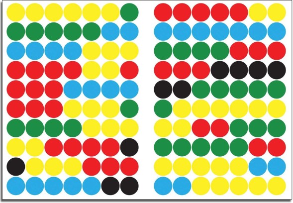 Посчитай и наклей! (Кружочки), книга с многоразовыми наклейками