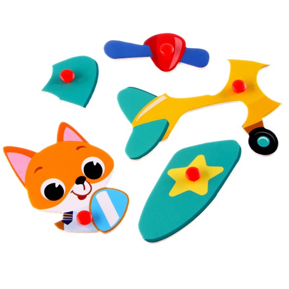 Рамка - вкладыш «Лисёнок в самолётике», Лесная мастерская