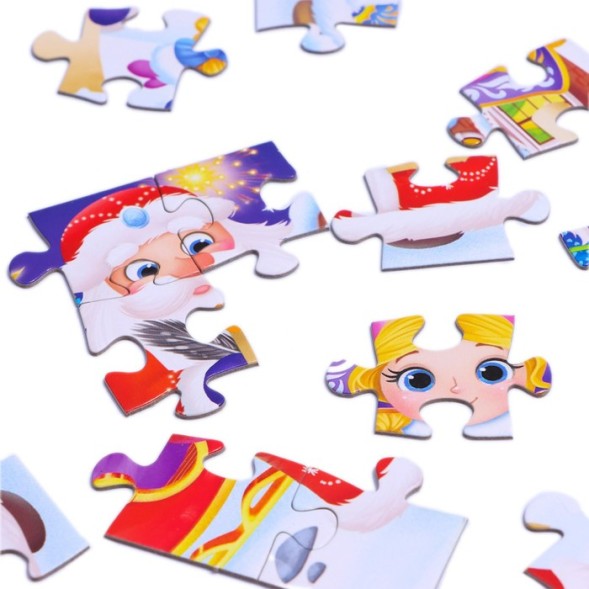 Пазл «Дед Мороз и Снегурочка», 24 элемента