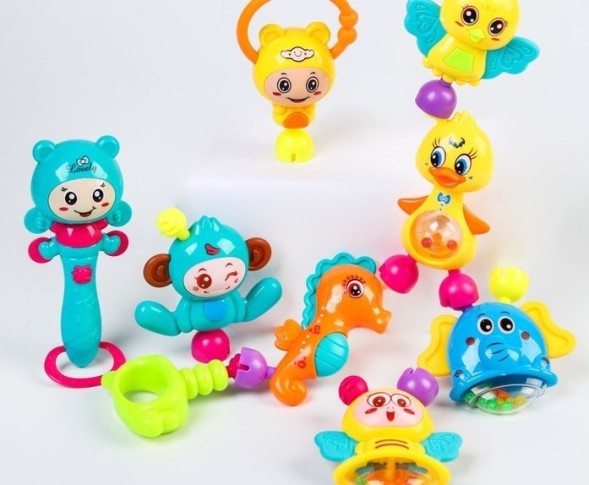 Набор погремушек «Собери меня», 9 игрушек