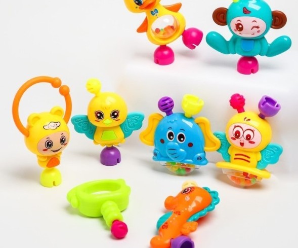 Набор погремушек «Собери меня», 9 игрушек