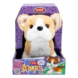 Интерактивный щенок 16 см, ходит, пищит, вил. хвост. МОЙ ПИТОМЕЦ