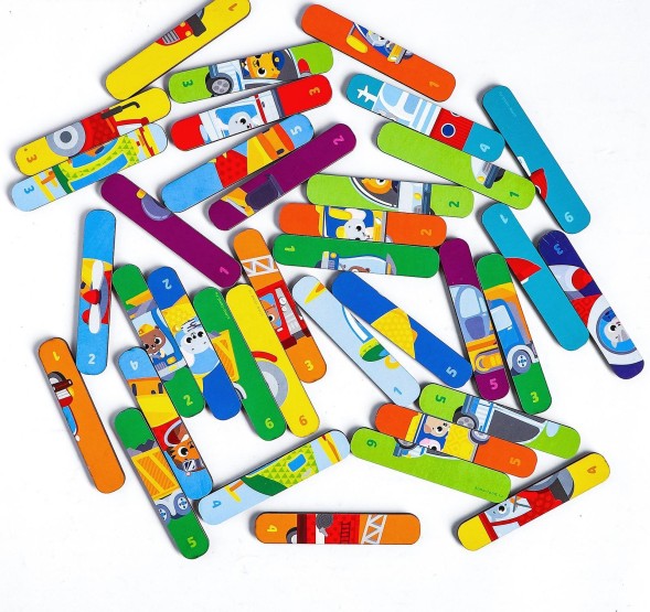 Головоломка «Пазл на палочках», транспорт. Лесная мастерская