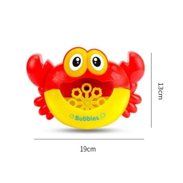 Игрушка для ванной Крабик с мыльными пузырями и музыкой