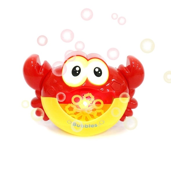 Игрушка для ванной Крабик с мыльными пузырями и музыкой