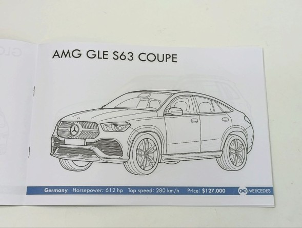 Раскраска Mercedes, 16 стр