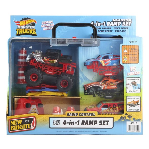 Машина Hot Wheels РУ 1:43 Monster Ramp сменный корпус