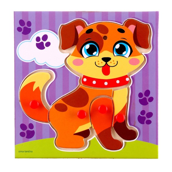 Рамка - вкладыш «Озорной пёсик», Лесная мастерская