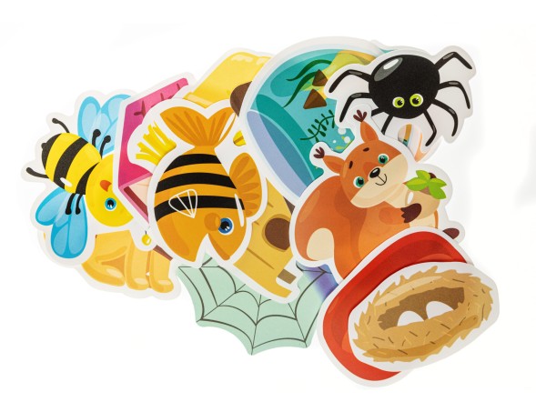 Игра на липучках «Кто где живет?»