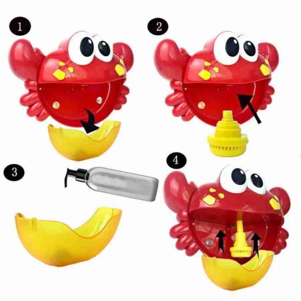 Краб с пенкой Игрушка для ванной Генератор пены