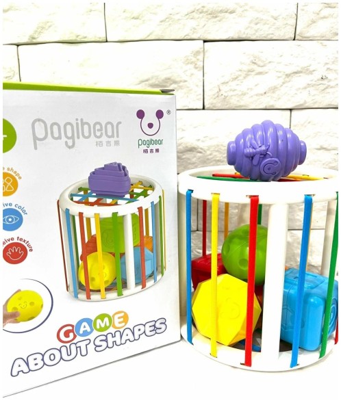 Развивающая игра "Куб" с тактильными игрушками