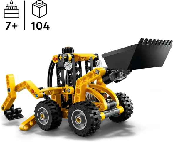 Конструктор LEGO Technic Экскаватор-погрузчик 104 дет., 42197