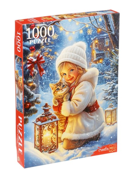 Пазл Зимняя прогулка, 1000 деталей