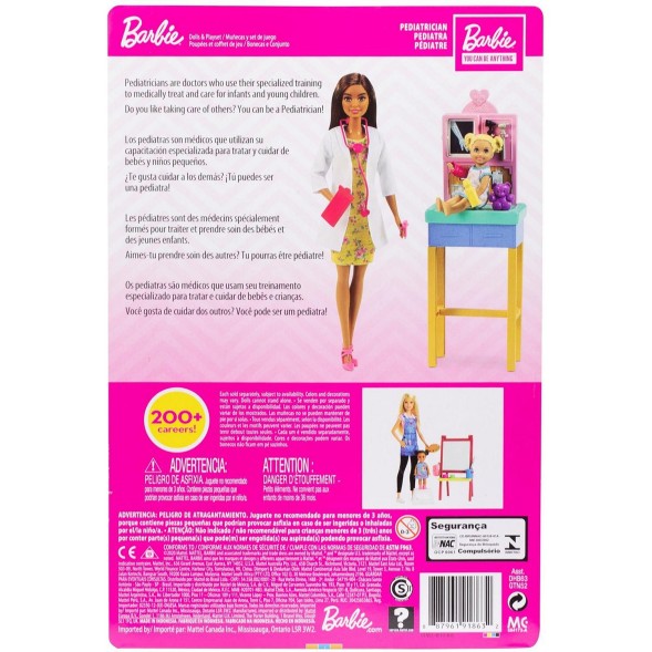Набор игровой Barbie Профессии Педиатр 6 GTN52