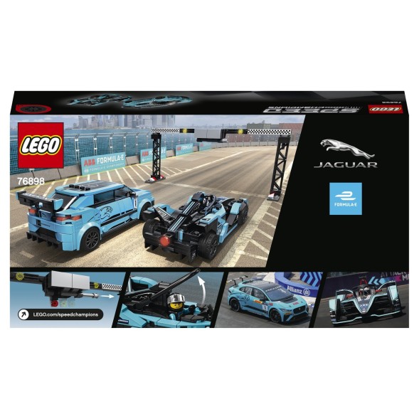 Конструктор LEGO Speed Champions Formula E Panasonic Jaguar Racing GEN2 car Jaguar I-Pace eTrophy 76898 - УЦЕНКА! Повреждена упаковка в 2х местах