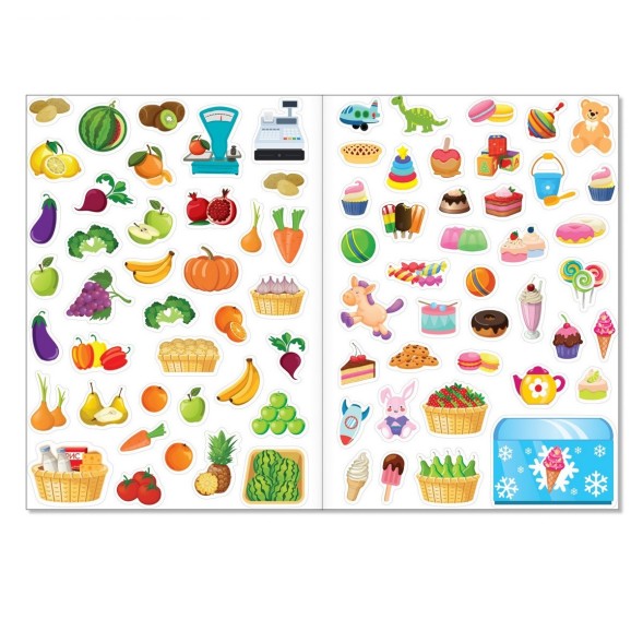 Наклейки многоразовые «Мой магазин», формат А4