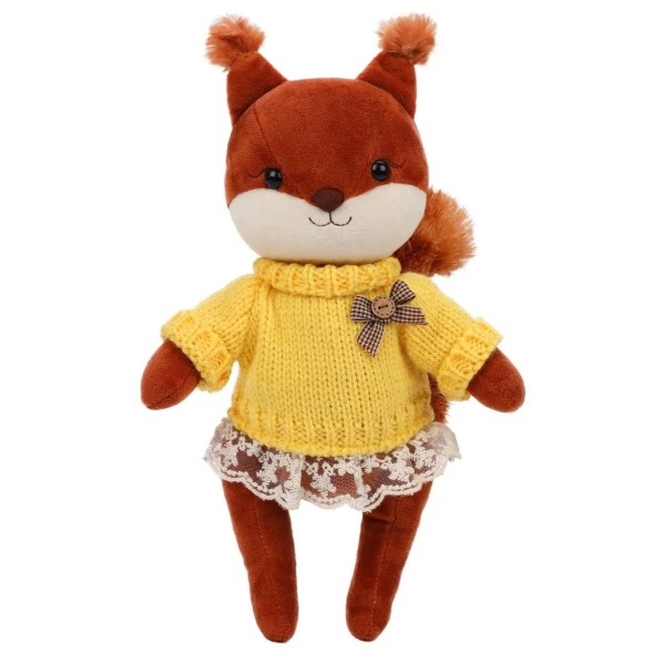 Мягкая игрушка Angel Collection Белочка Белль в свитере 28 см