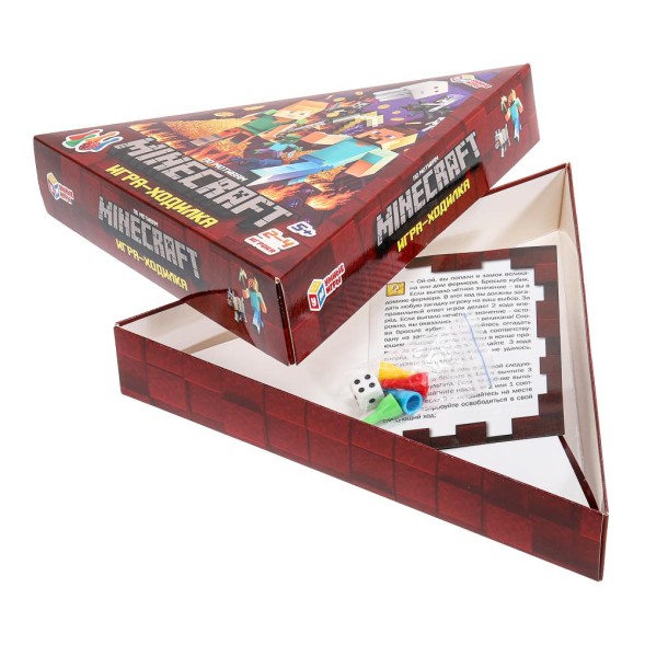 По мотивам Minecraft. Настольная игра-ходилка Умные игры
