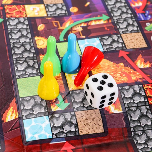 По мотивам Minecraft. Настольная игра-ходилка Умные игры