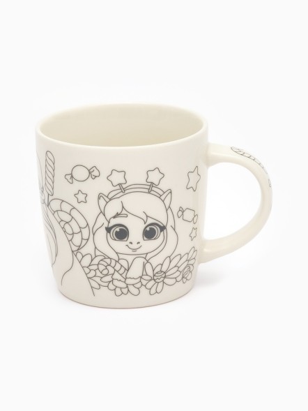 Роспись кружки и шара красками «Лошадки», 300 мл