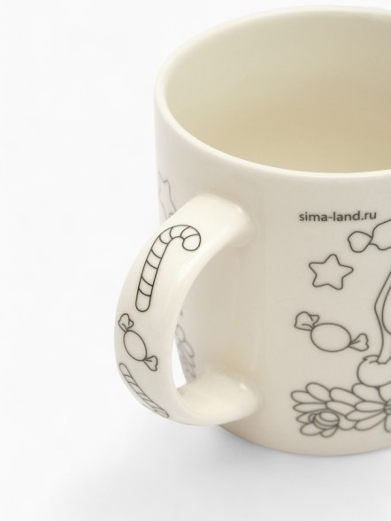 Роспись кружки и шара красками «Лошадки», 300 мл