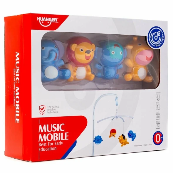 Мобиль музыкальный Животные, HUANGER