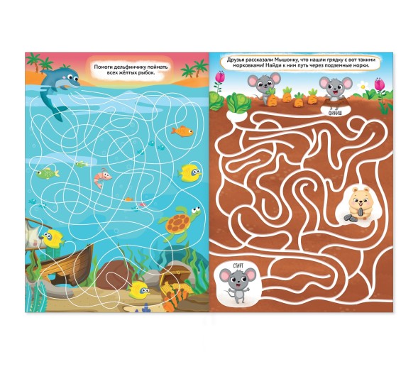 Книга «Суперлабиринты. Секретные тропинки», формат А4, 16 стр.