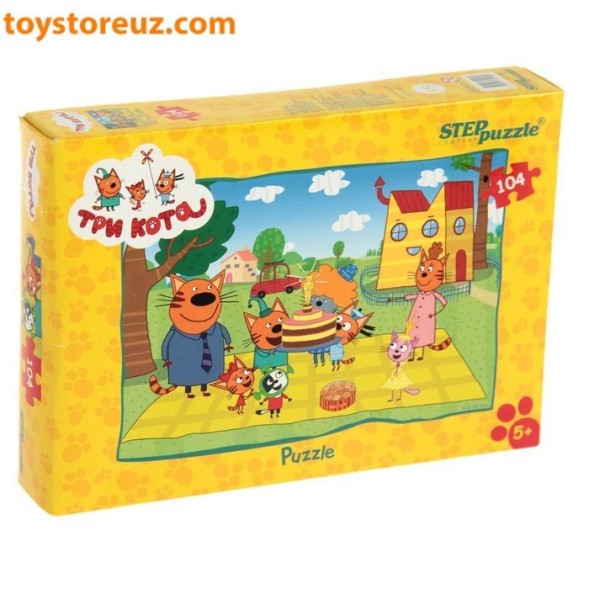 Пазлы «Три кота», 104 элемента