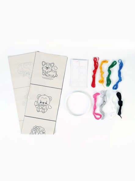 Набор для творчества. Вышивка на холсте «Весёлая компания»