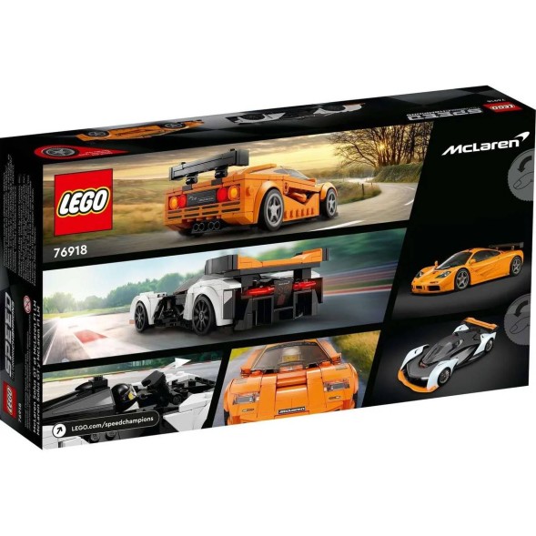 Конструктор Lego Speed Champions McLaren Solus GT and McLaren F1 LM 76918